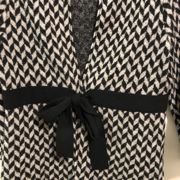Heather B sweater jacket/ cardigan EUC black & Gray sz S - Picture 2 of 11